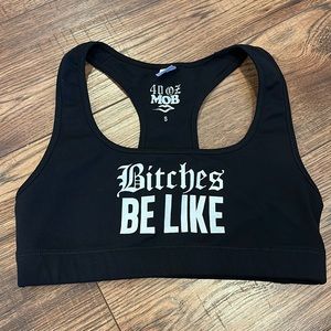 Married To The Mob X 40oz sports bra